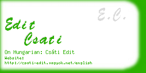 edit csati business card